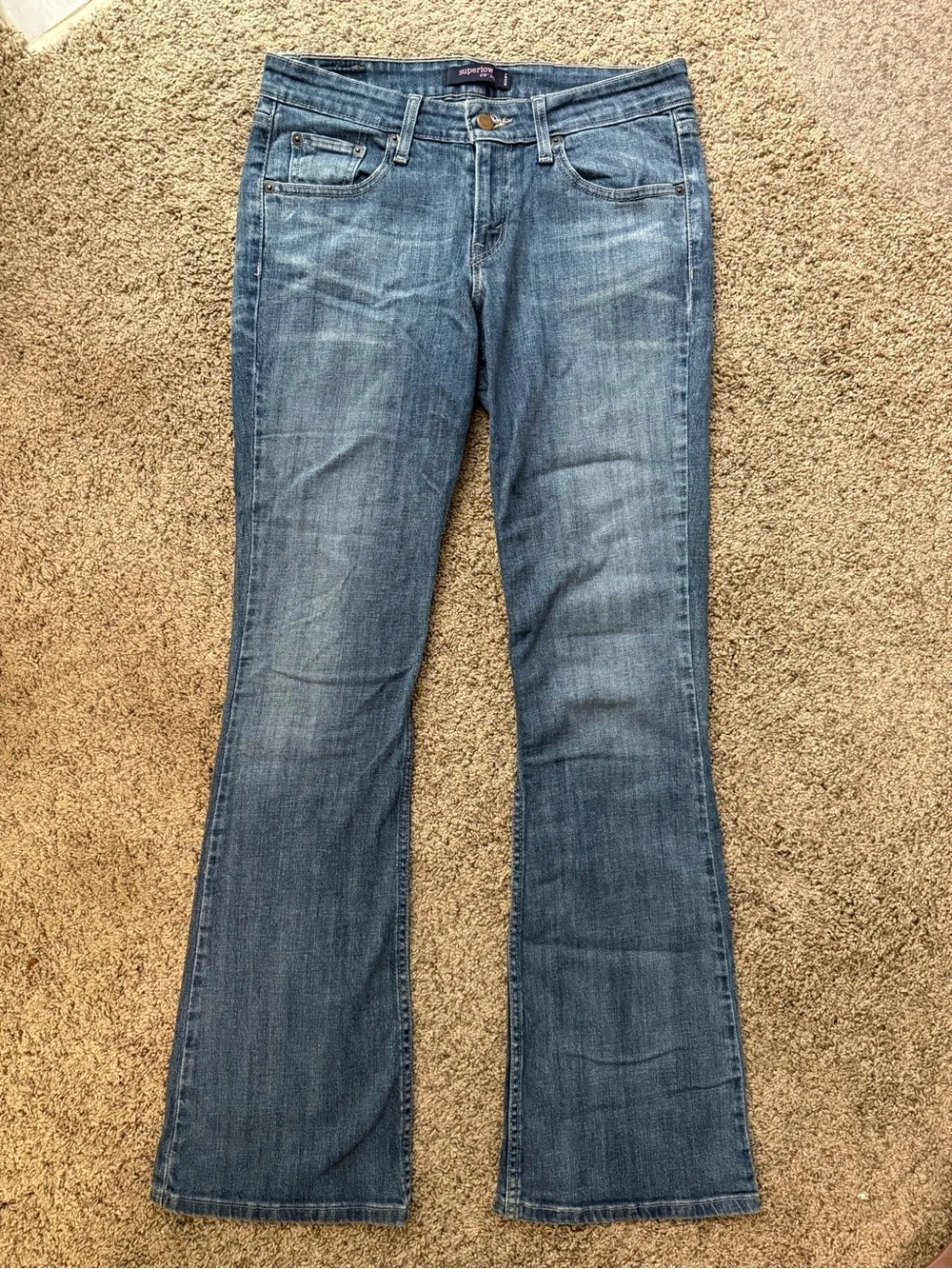 Y2k Vintage Levi's Superlow 518 Blue Boot-Cut Jeans
